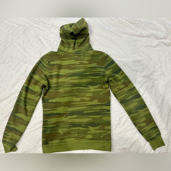Aviator Nation Camouflage Hoodie with Rainbow Stripes - Picture 2 of 4